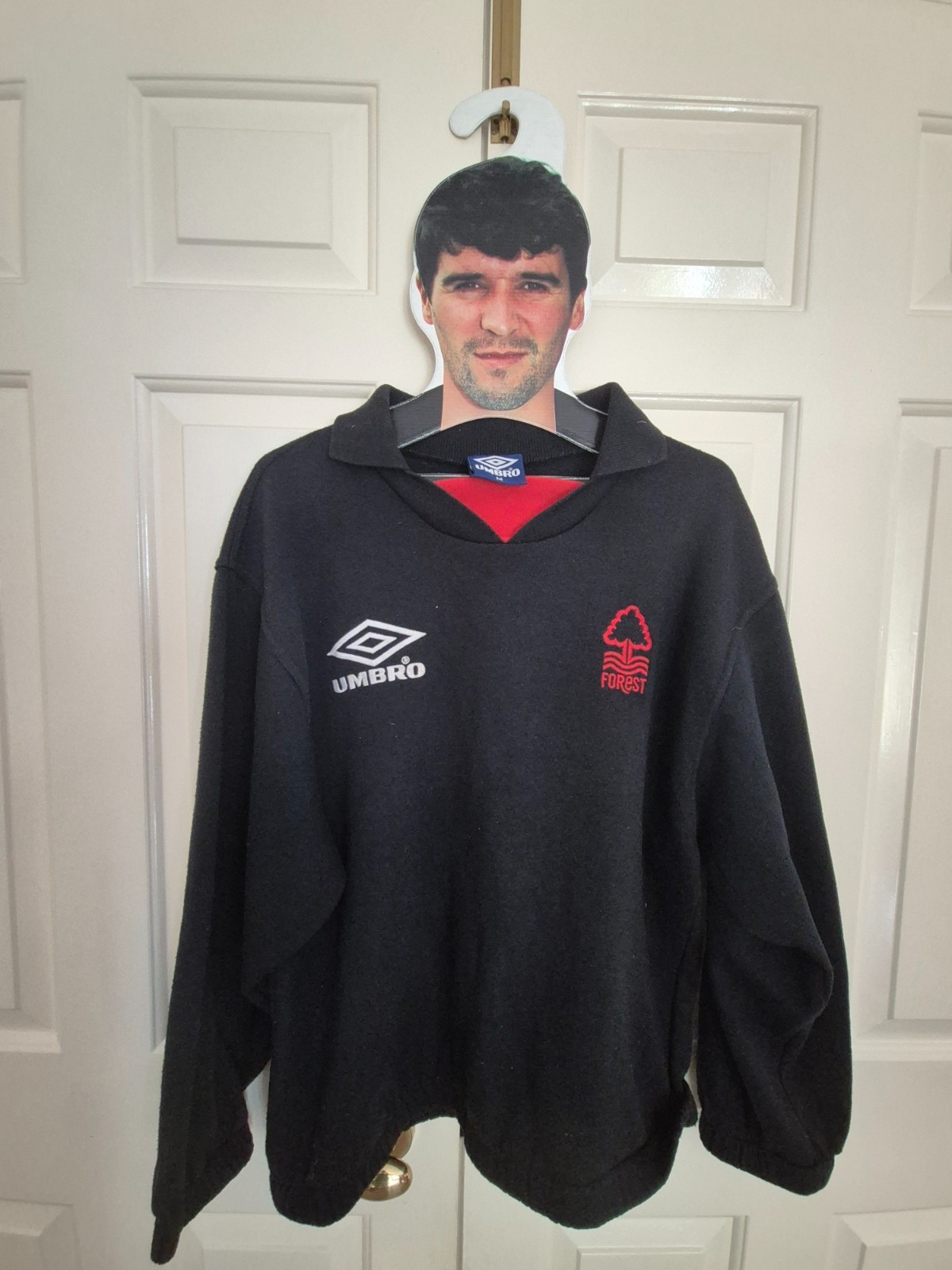 Vintage 90s Umbro Nottingham Forest Football Drill Top Mens Medium for sale on Ebay