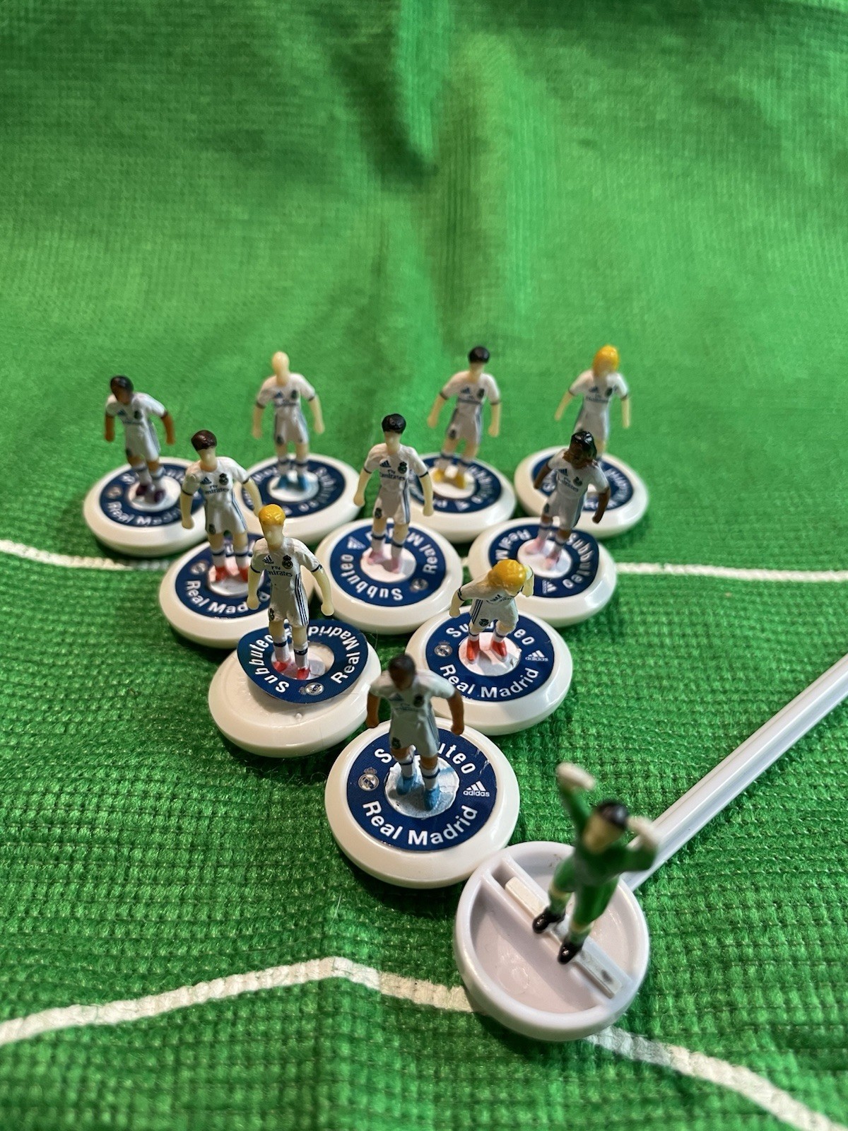Real Madrid Subbuteo Team. LW Players Full Team Flexible Players for sale on Ebay