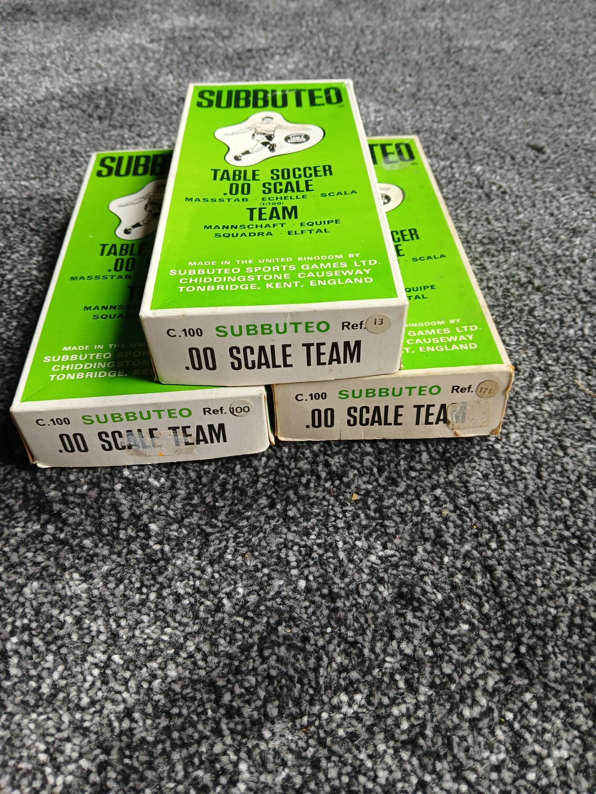 70s VINTAGE SUBBUTEO - CLASSIC HEAVYWEIGHT NAMED BOXES  X 3 for sale on Ebay