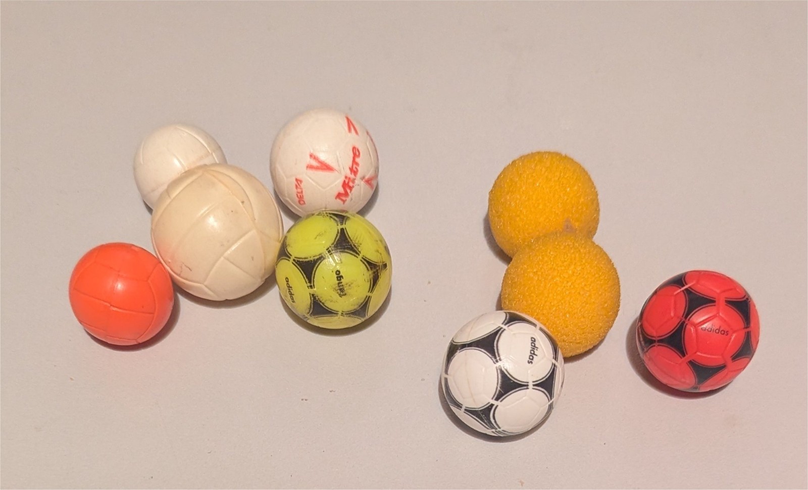VINTAGE SUBBUTEO - NINE SUBBUTEO BALLS INC. TANGO & FOAM C191 BALLS for sale on Ebay