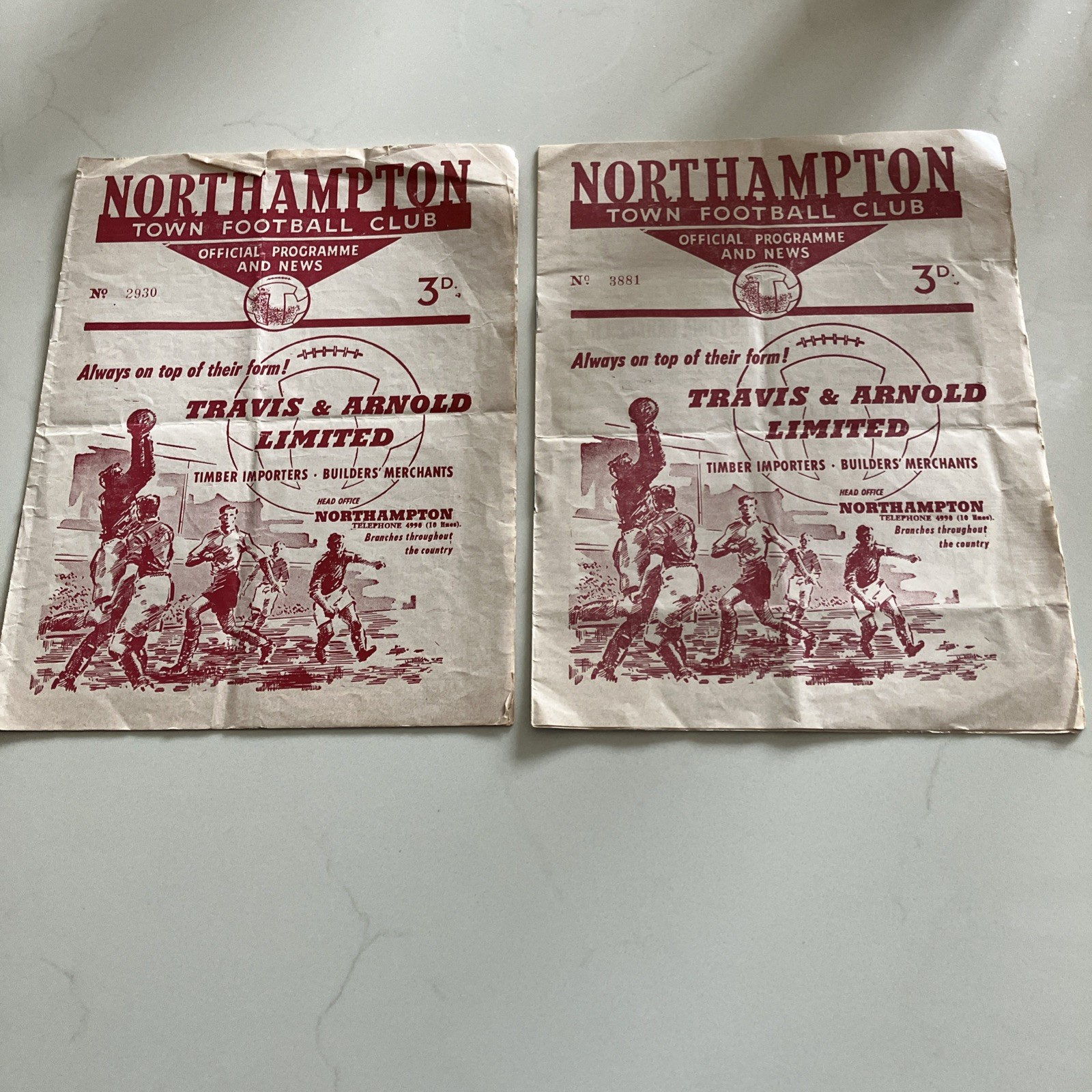 Northampton Town FC v Crystal Palace Football Programmes 1959 1960 for sale on Ebay