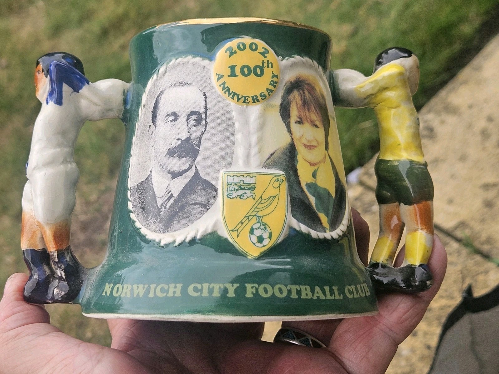 Yarmouth Studio Pottery Ltd Ed Mug 2002 - Norwich City FC 100 Year Anniversary for sale on Ebay