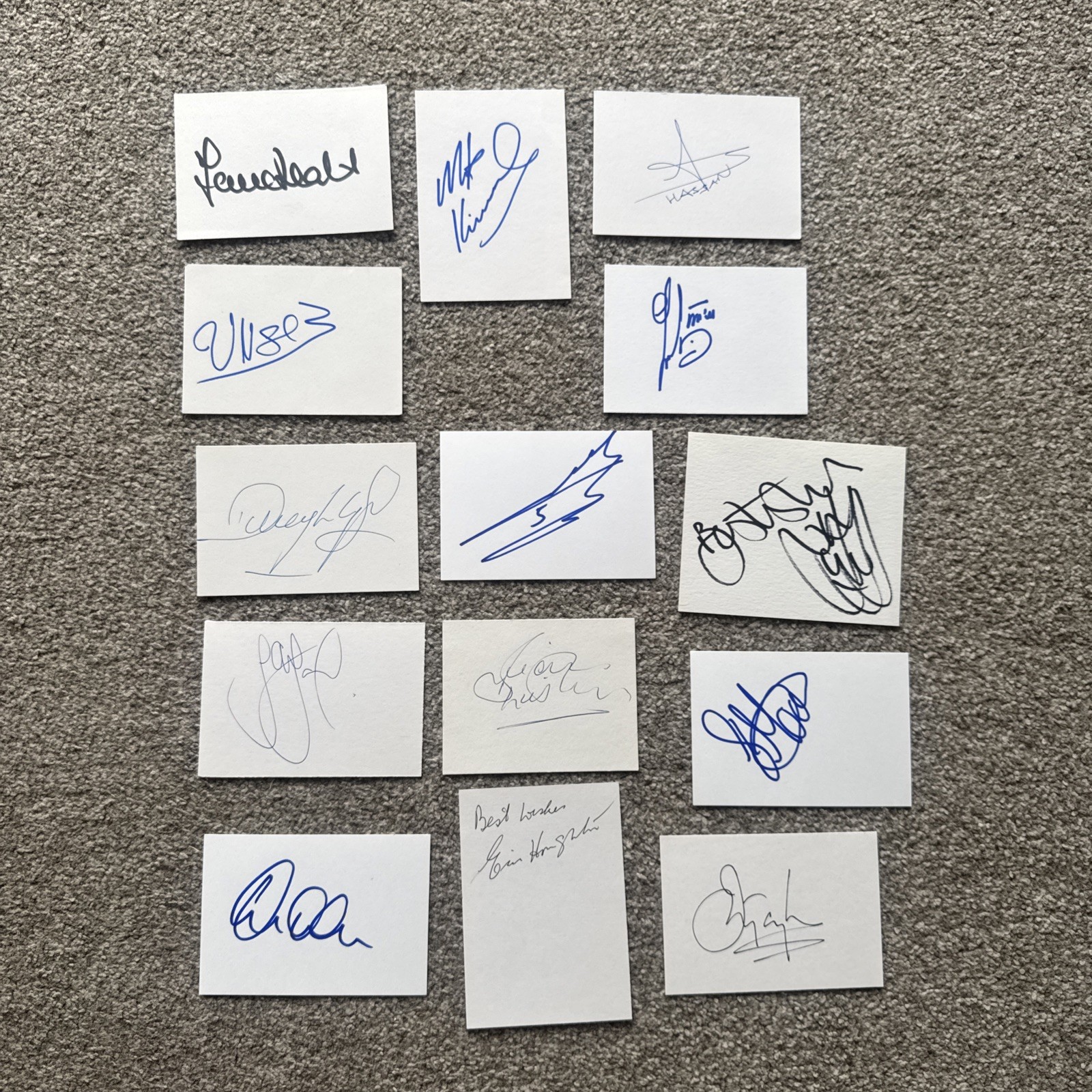 Aston Villa Legends Hand Signed Autographs On Card for sale on Ebay
