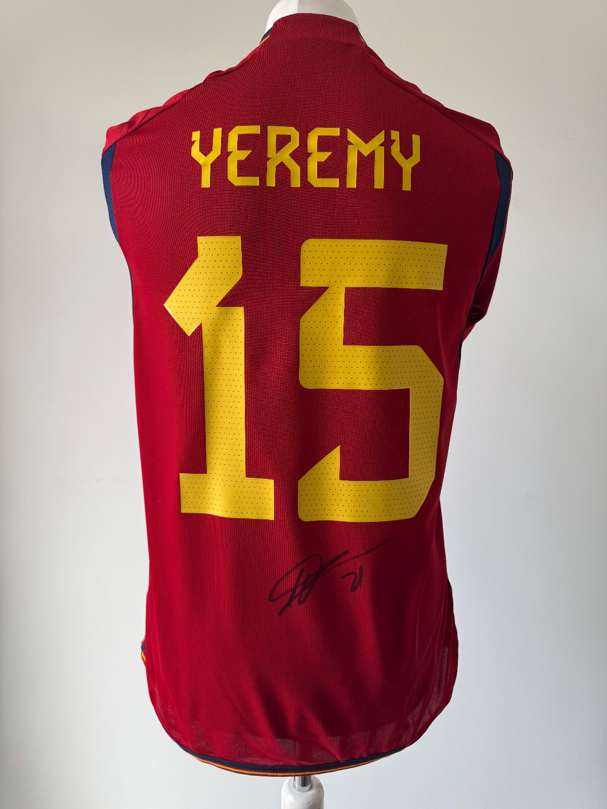 Signed YEREMY PINO Shirt - Spain -EXACT PROOF/COA- Villarreal for sale on Ebay