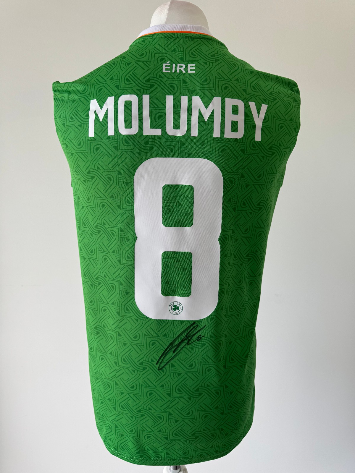 Signed JAYSON MOLUMBY Shirt - Republic Of Ireland -PROOF/COA- West Brom WBA for sale on Ebay
