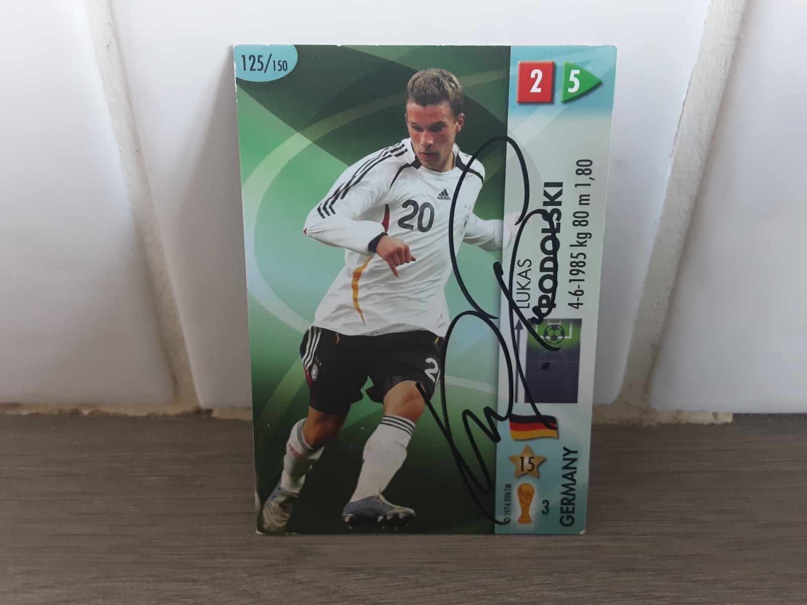 GERMANY - LUKAS PODOLSKI Hand Signed Football trading card  for sale on Ebay