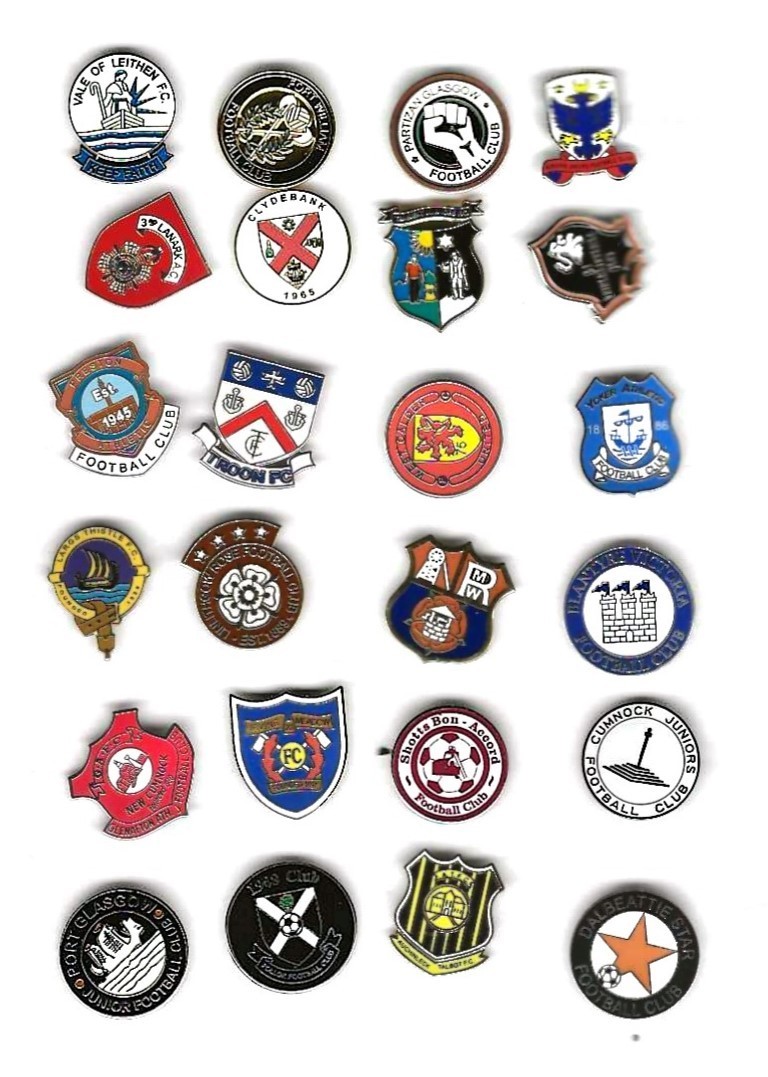 SCOTTISH NON LEAGUE  CLUB BADGES SET OF 24 for sale on Ebay