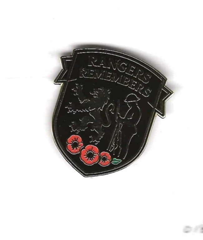 RANGERS BADGE RANGERS REMEMBERS for sale on Ebay
