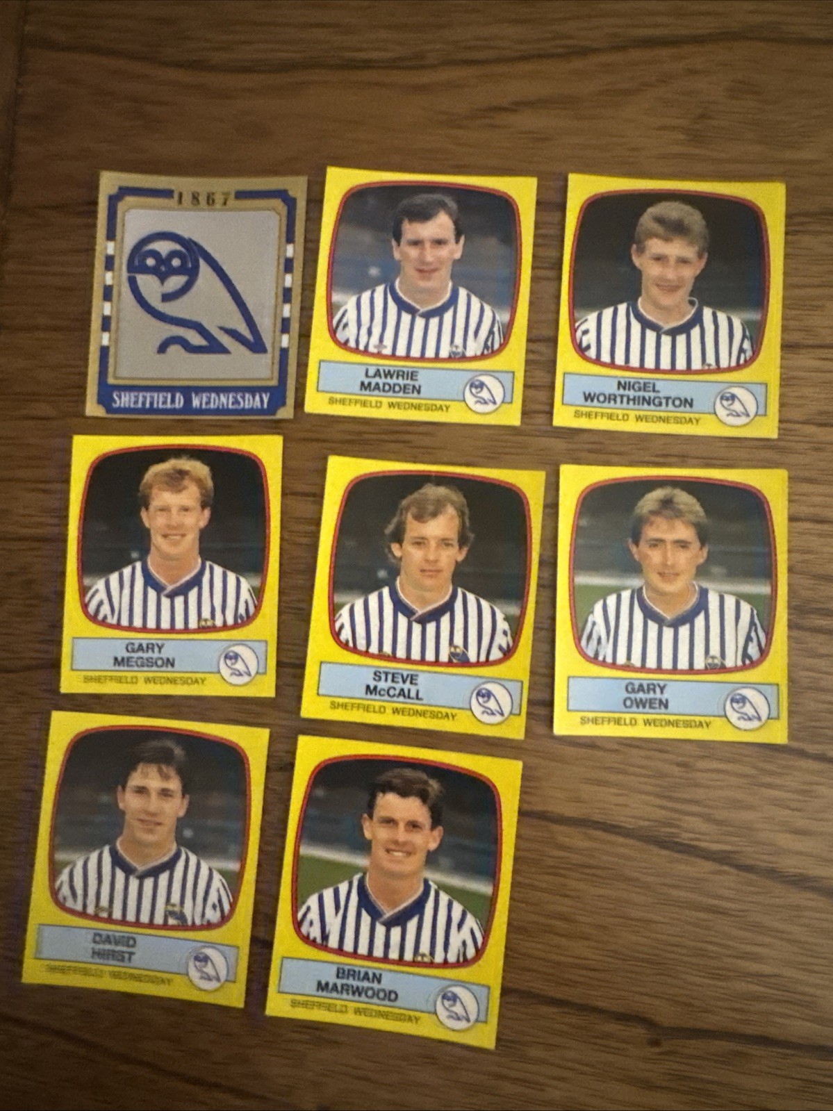 8 Sheffield Wednesday Panini Football 88 stickers for sale on Ebay