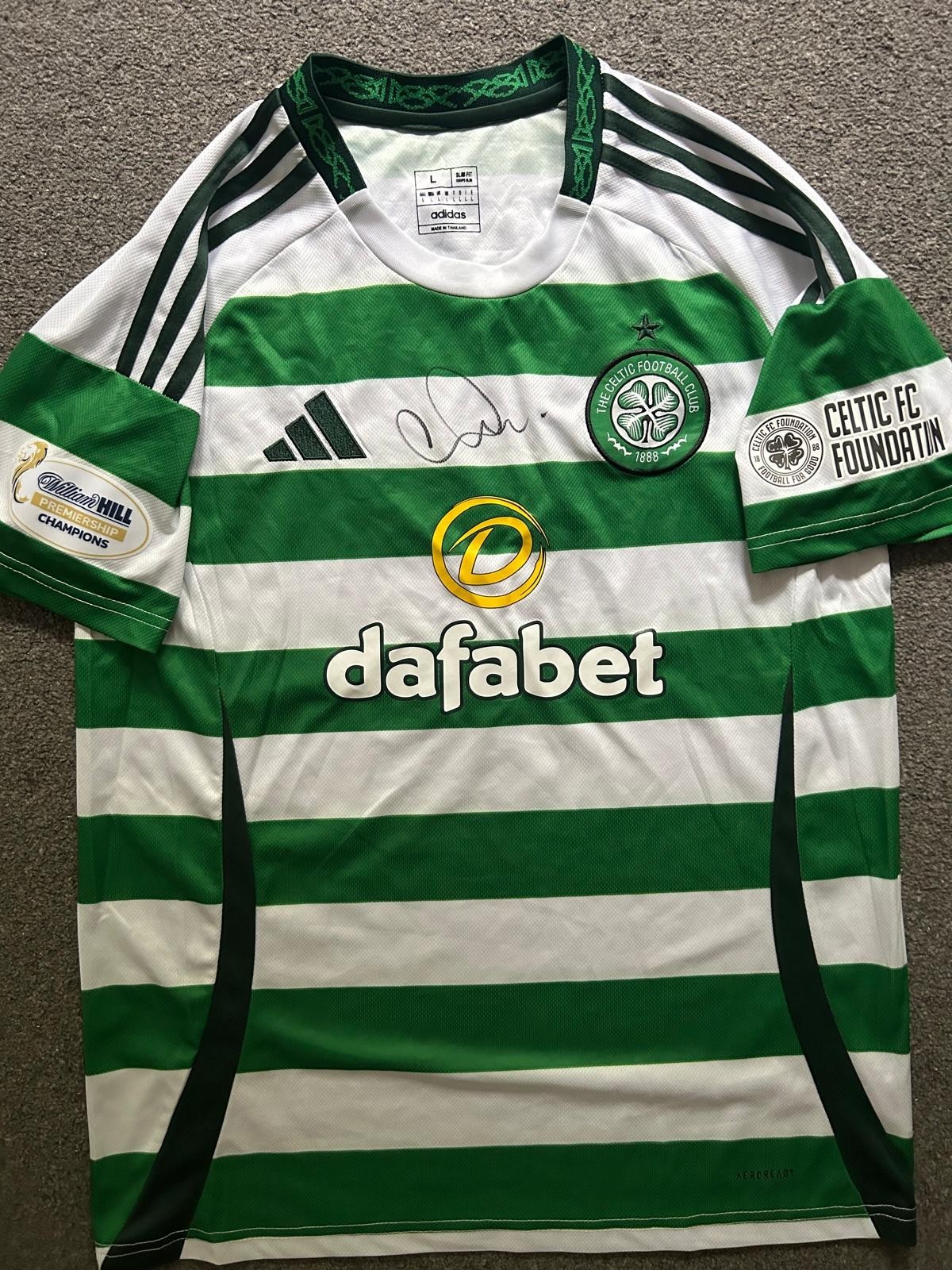 CALLUM MCGREGOR SIGNED REPLICA CELTIC SHIRT WITH PROOF for sale on Ebay