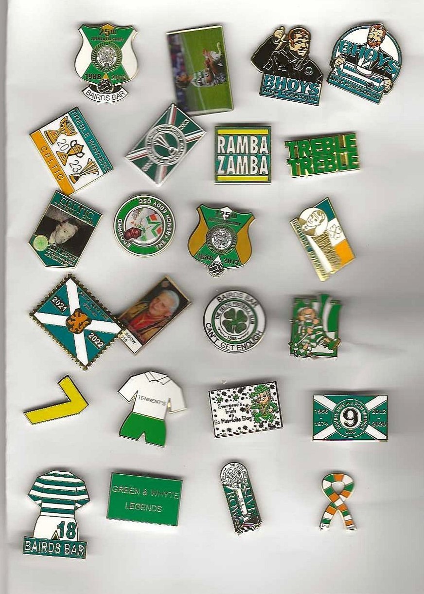 CELTIC MIXED BADGES SET OF 24 for sale on Ebay