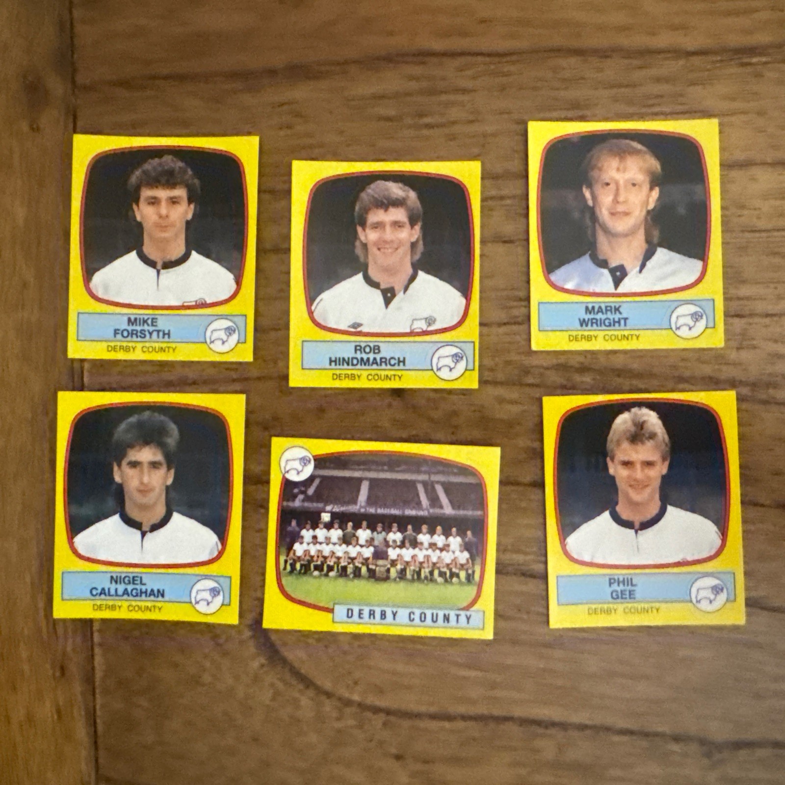 6 Derby County Panini Football 88 stickers for sale on Ebay