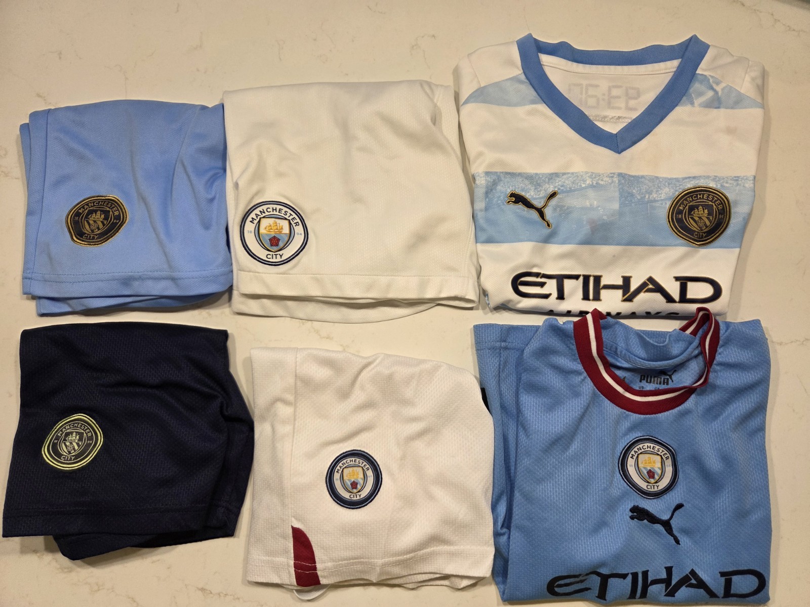 Manchester City FC Kids 2 Shorts And 4 Shorts Bundle MCFC for sale on Ebay