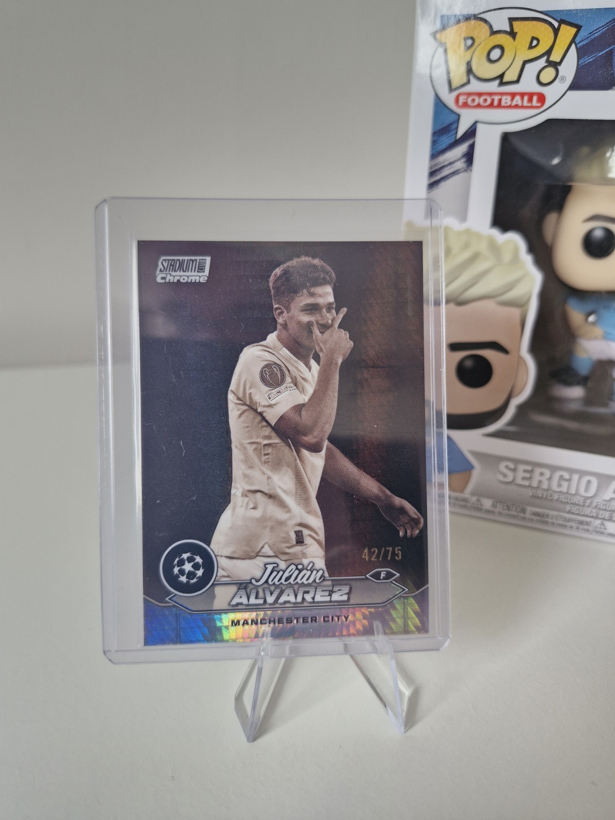 Julian Alvarez /75 2023-24 Topps Stadium Club Chrome Manchester City for sale on Ebay