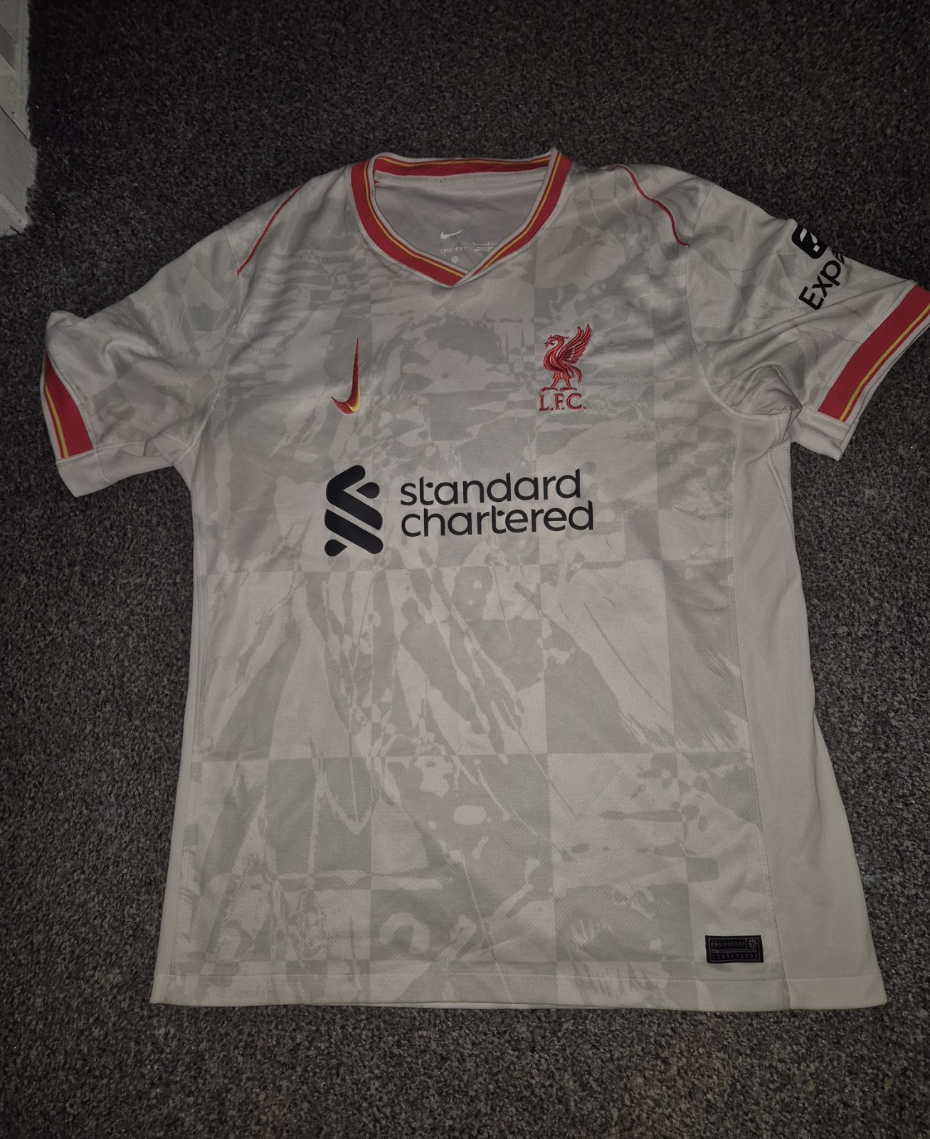 Liverpool Football Shirt 23/24 Third Kit 97 Hillsborough Incident Size Large for sale on Ebay