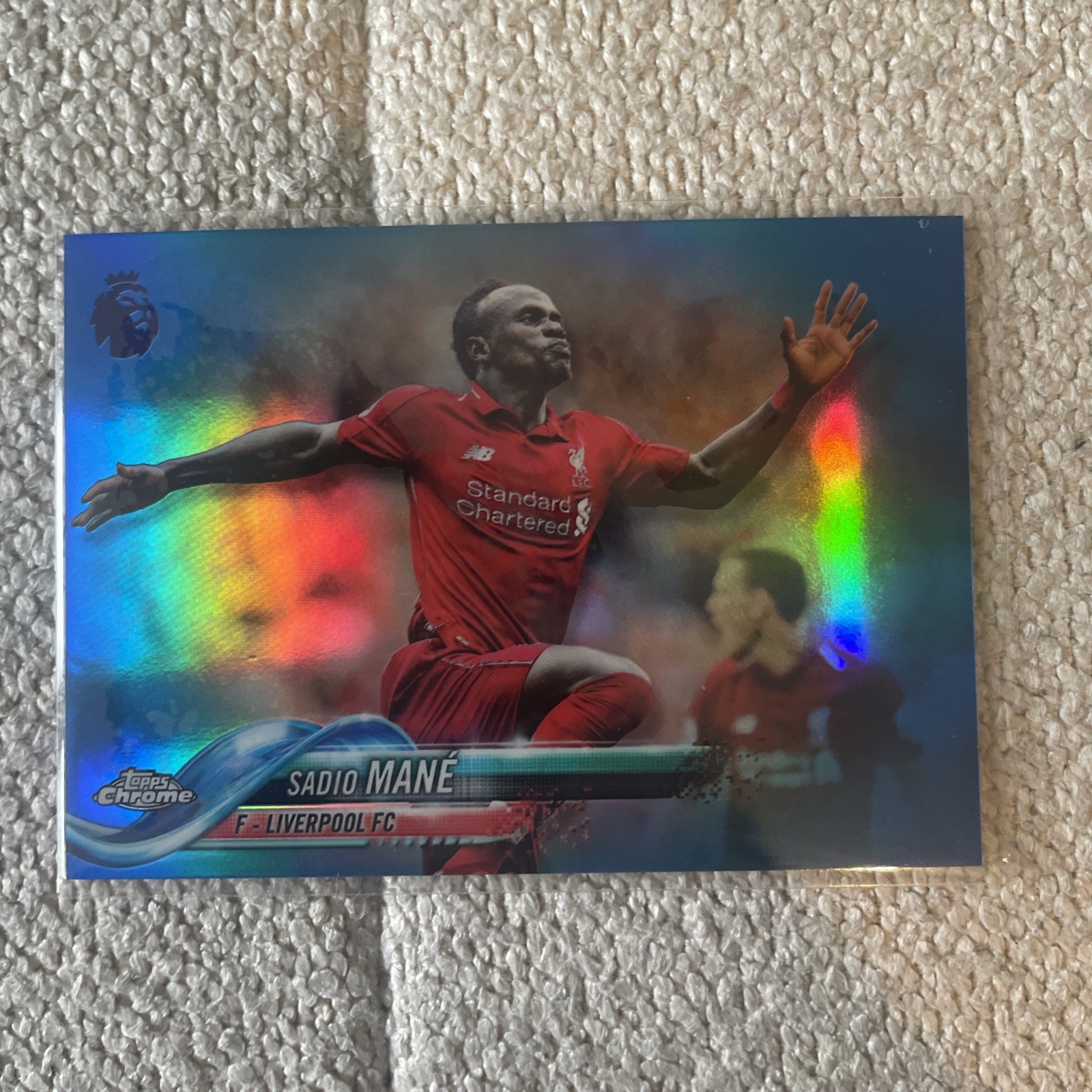 2018-19 Topps Chrome Premier League Sadio Mane Liverpool blue Refractor /150  for sale on Ebay