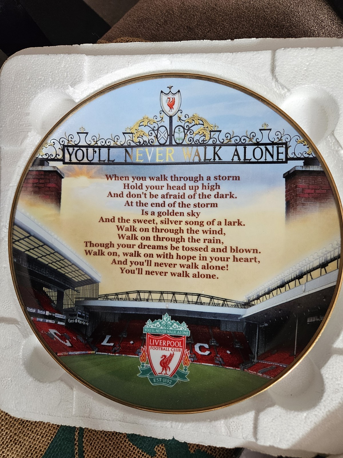 Liverpool FC Danbury Mint You'll Never Walk Alone for sale on Ebay