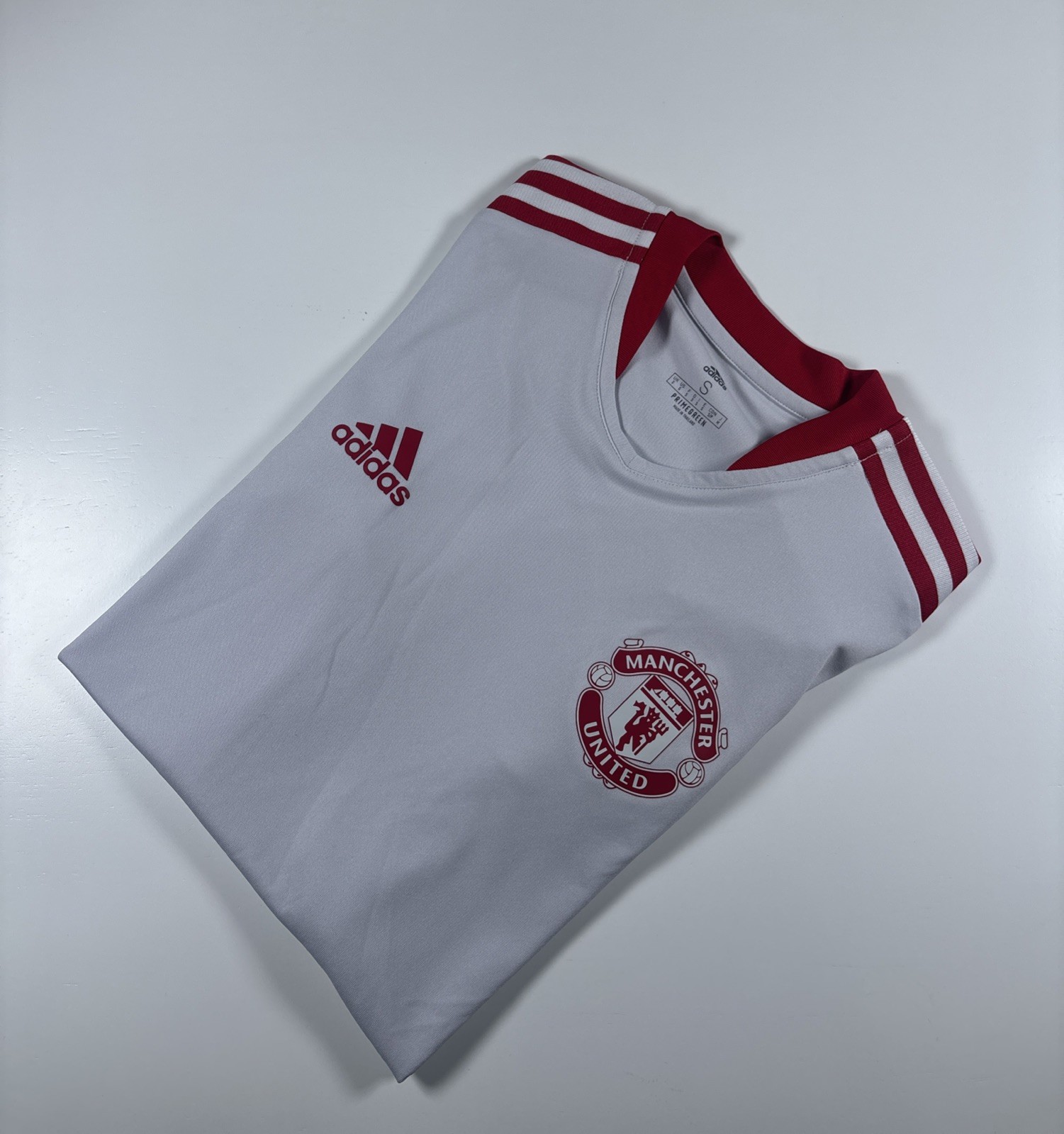 Authentic Adidas Manchester United 2021/22 Pre Match Shirt. Size Small. for sale on Ebay