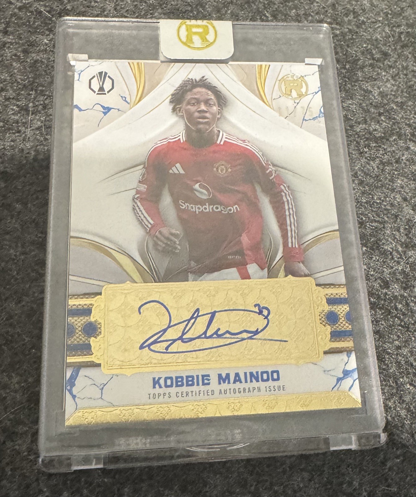 Kobbie Mainoo Reverence Auto /75 Manchester United for sale on Ebay