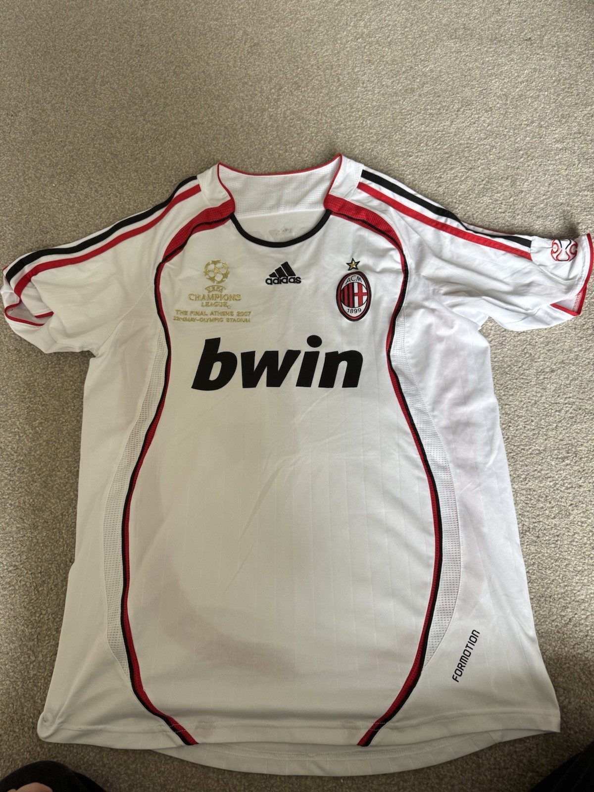 AC Milan Away Shirt 2006/07 UCL Final 2007 Kaka 22 Size L for sale on Ebay
