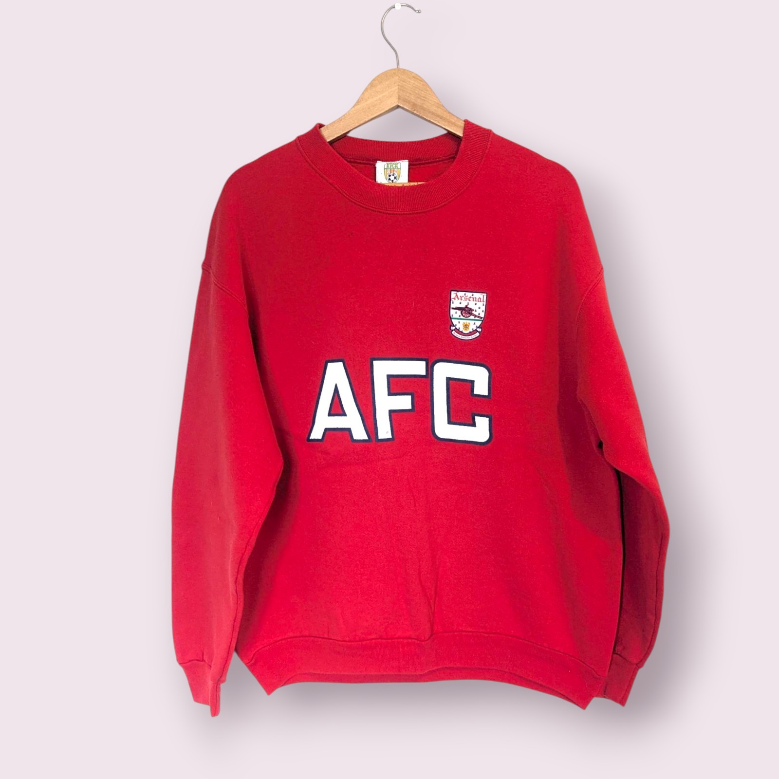 Arsenal Kick Sportswear 90s Jumper RARE AFC Sweatshirt Mens XL Crew neck for sale on Ebay