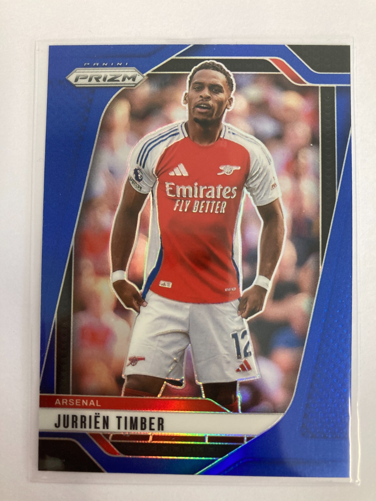 PANINI PRIZM PREMIER LEAGUE 24/25 JURRIEN TIMBER ARSENAL PARALLEL 64/299. for sale on Ebay