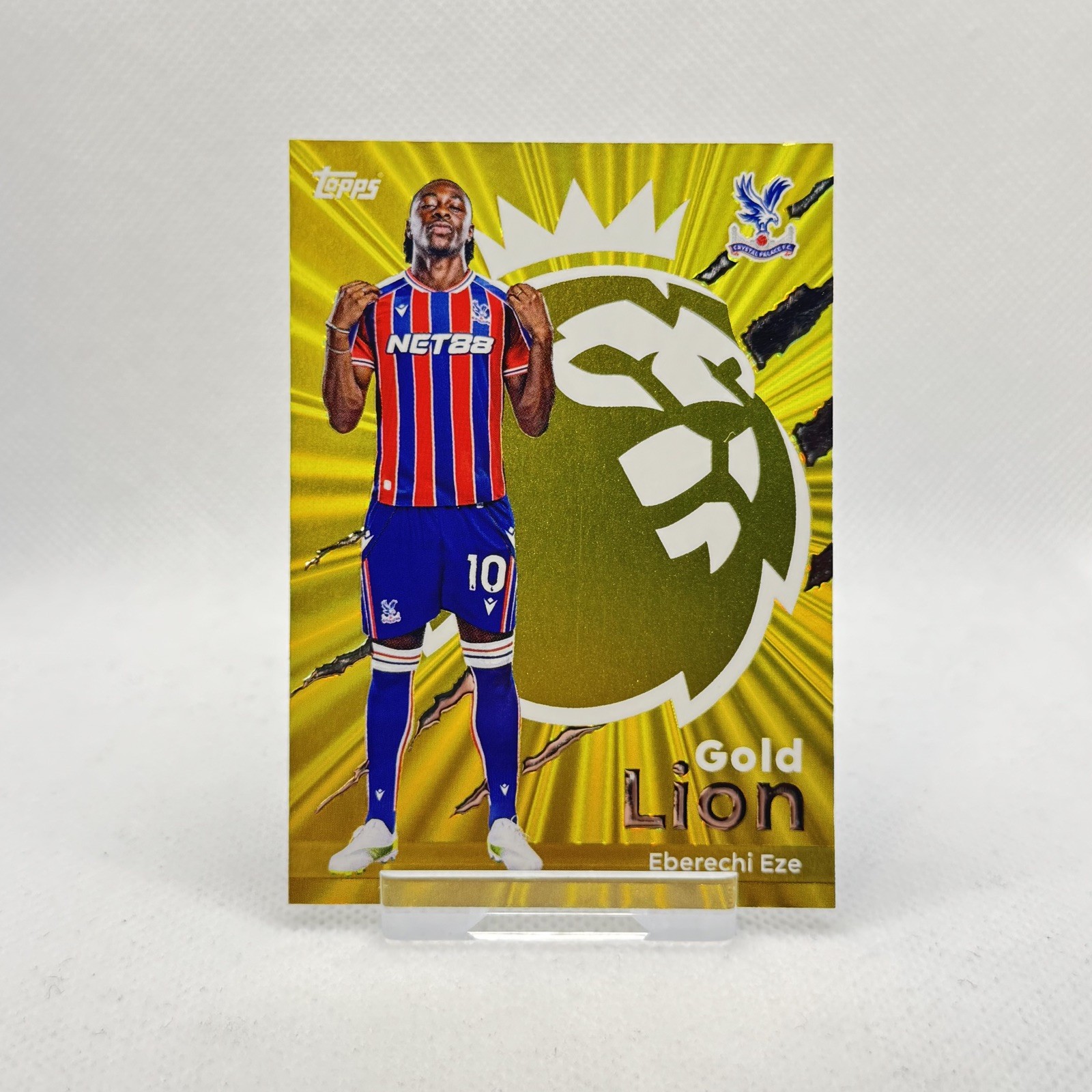 2026 Topps Premier League Eberechi Eze Gold Lion Insert Card GL8 Crystal Palace for sale on Ebay