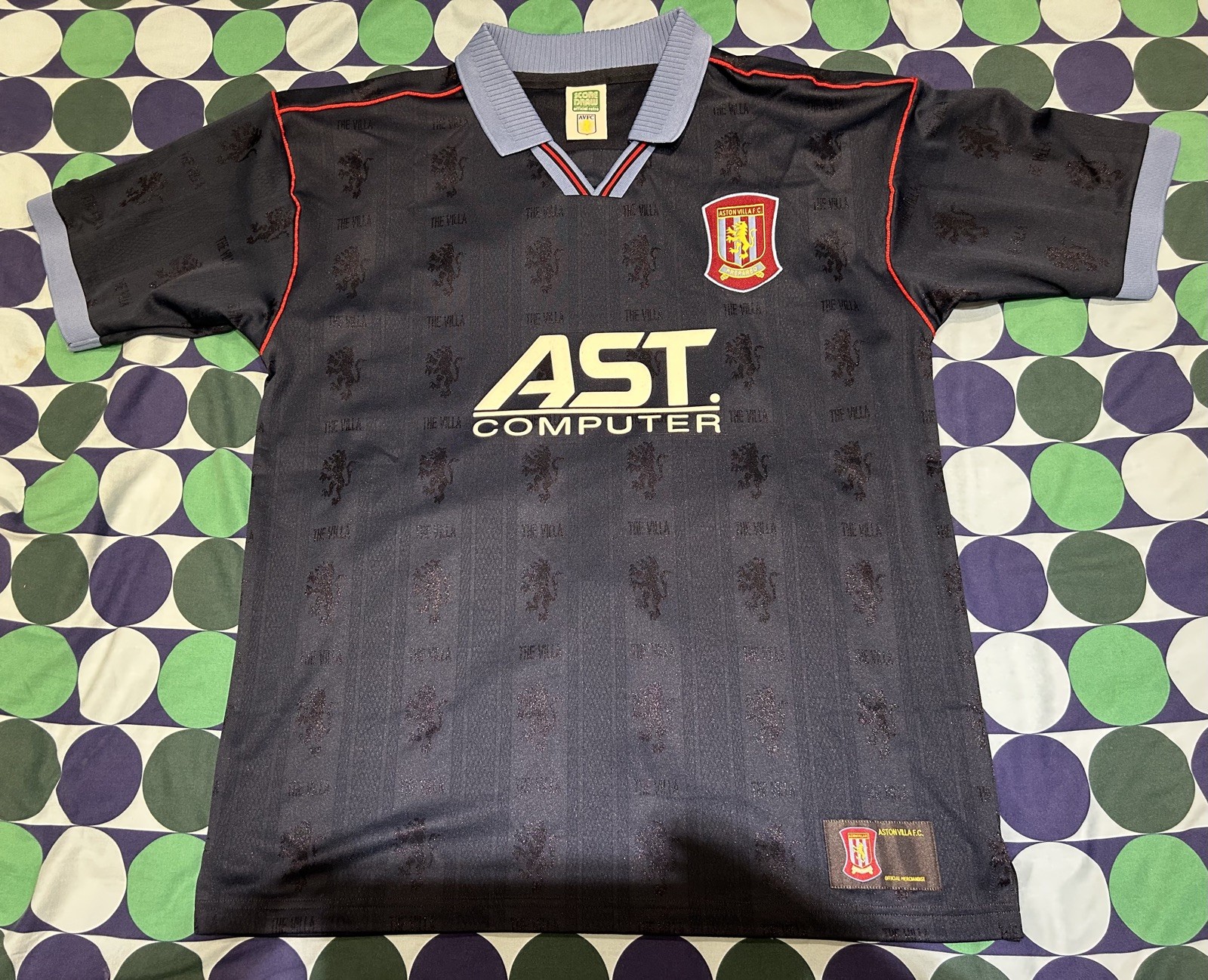 Score Draw ASTON VILLA Retro 1996 (95-97) Football AWAY Shirt *SIZE: XL* for sale on Ebay