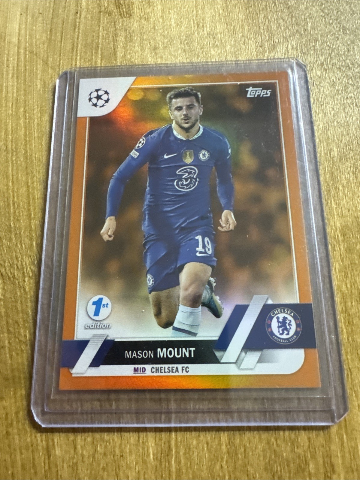 2023 Topps Uefa Champions League /25 Mason Mount Orange Chelsea 1st Edition for sale on Ebay
