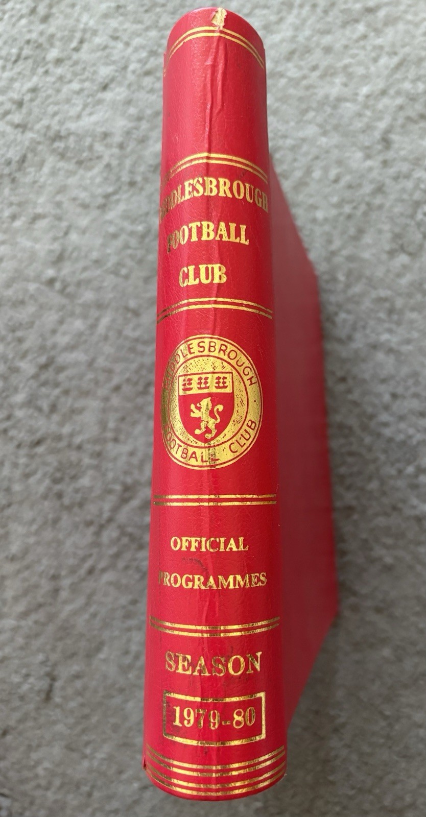 MIDDLESBROUGH 1979/80 OFFICIAL PROGRAMME BINDER for sale on Ebay