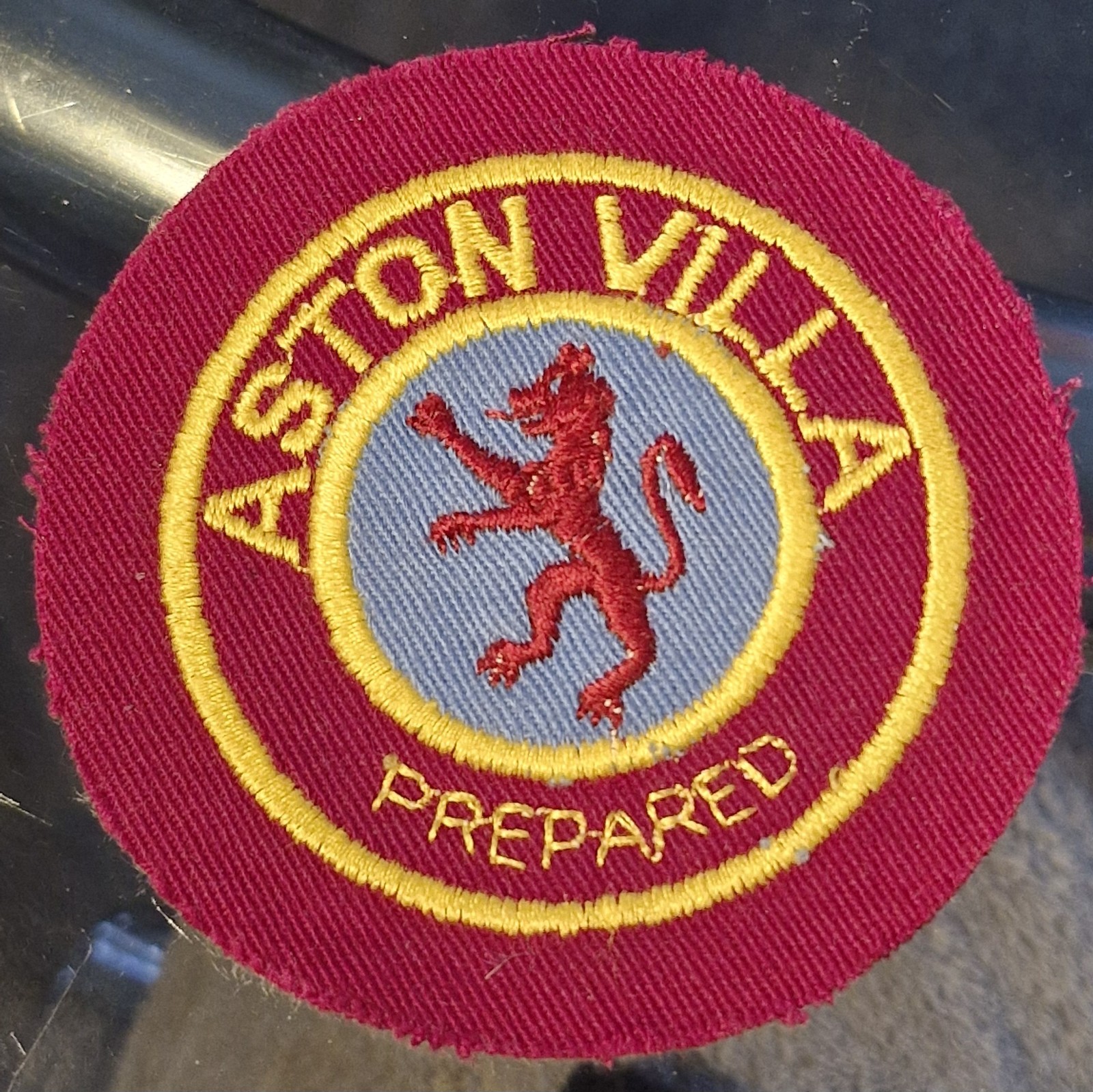Aston Villa Prepared Rare Match Shirt Badge 70's 80's ? Lost Find . for sale on Ebay