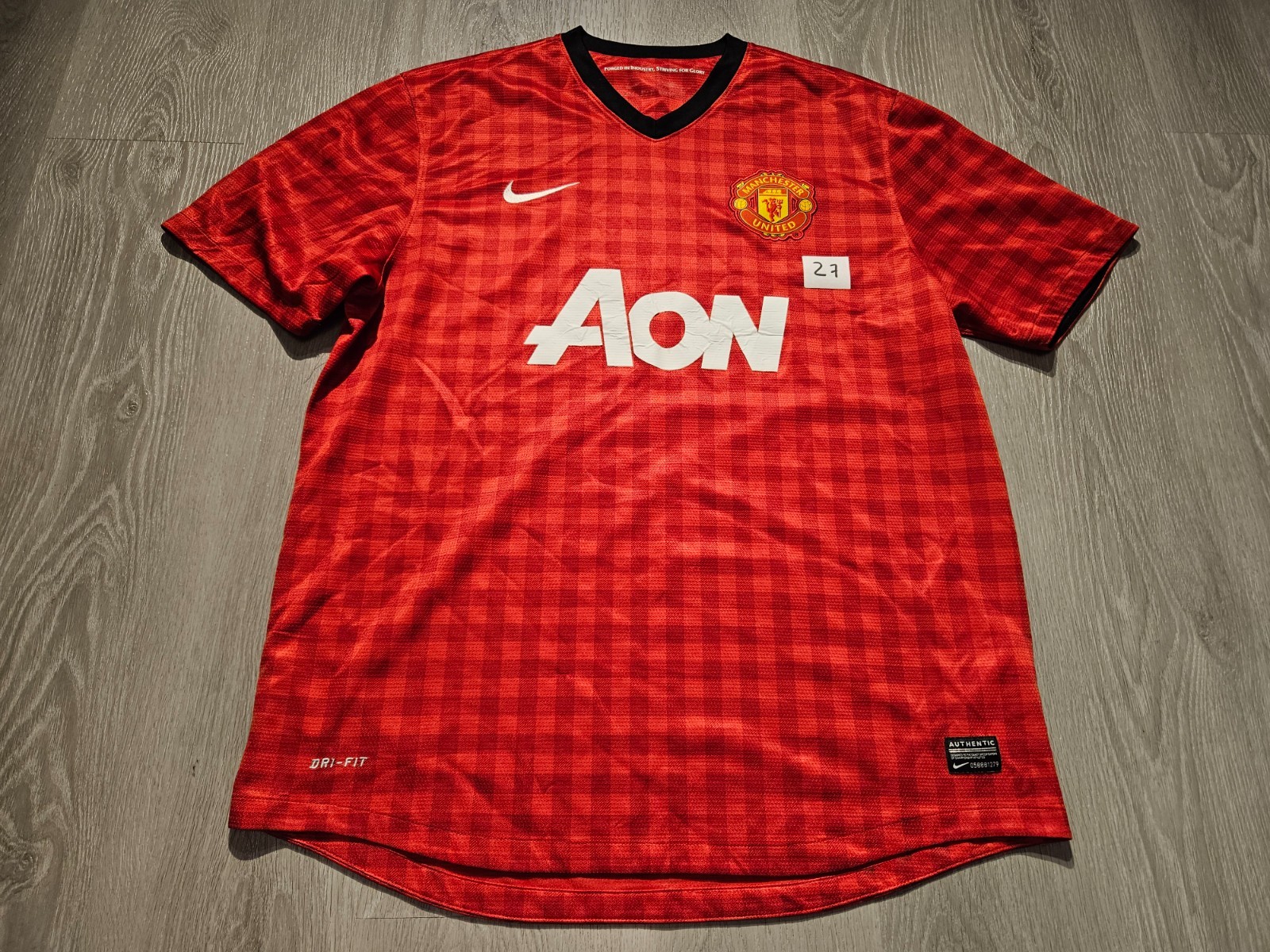 Mens Nike Manchester United Home football shirt 2012 - 2013 Size XL for sale on Ebay