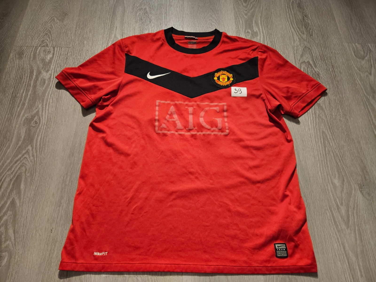 Mens Nike Manchester United O`SHEA #22 Home football shirt 2009 - 2010 Size L for sale on Ebay