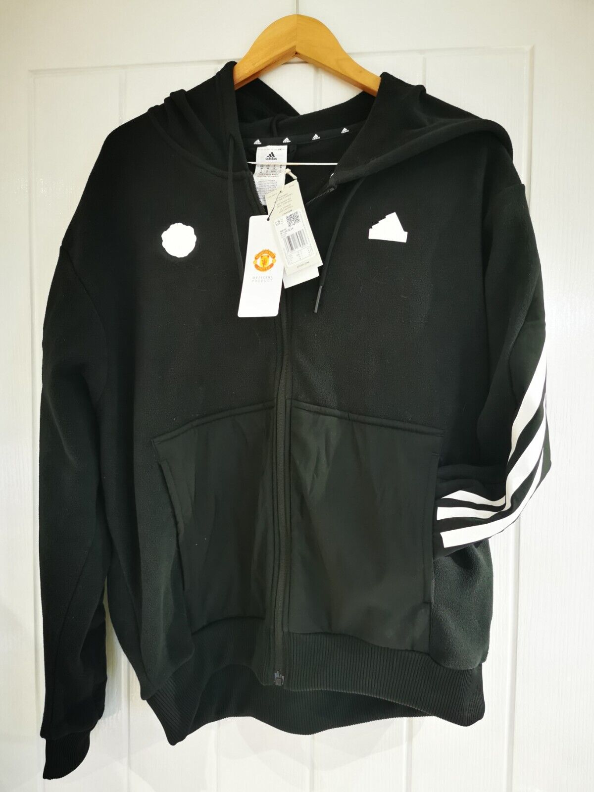 men adidas manchester united  training hoodie - size L new with tags for sale on Ebay