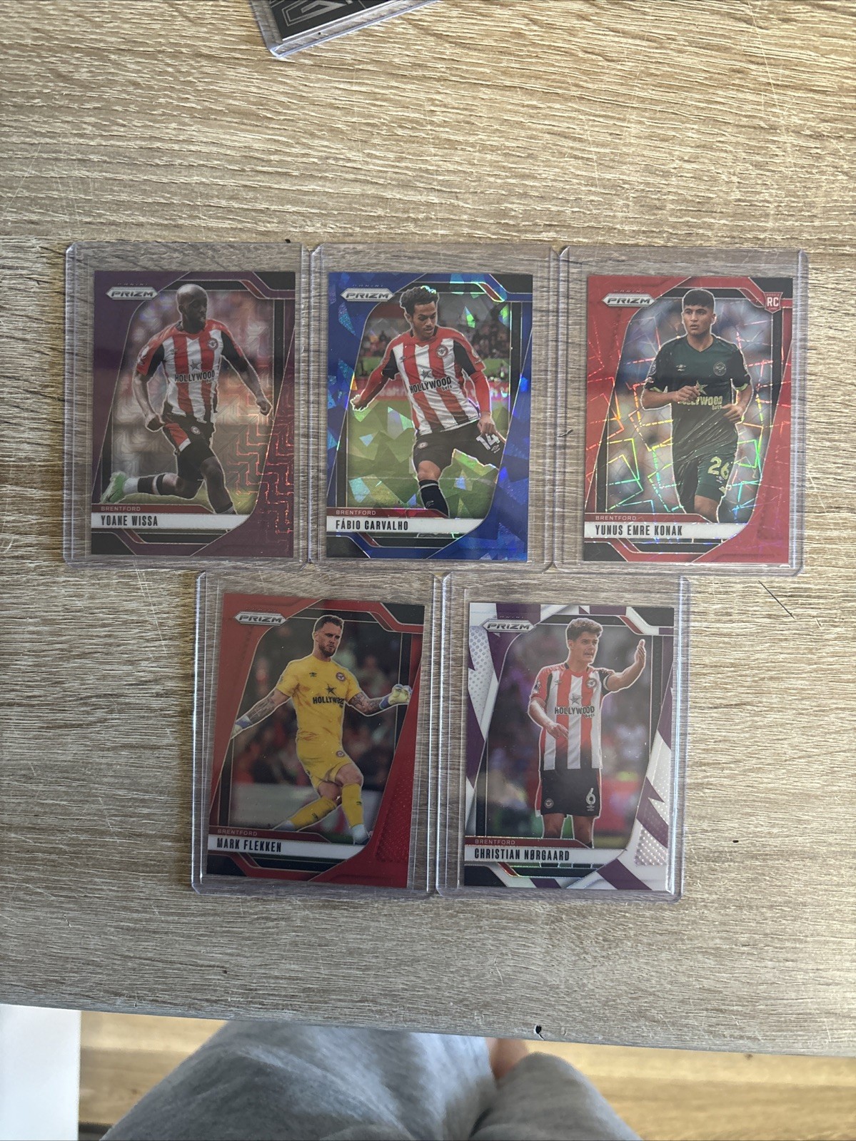 Panini Prizm Premier League 2024-25 Brentford Numbered Bundle 5 Cards Mint for sale on Ebay