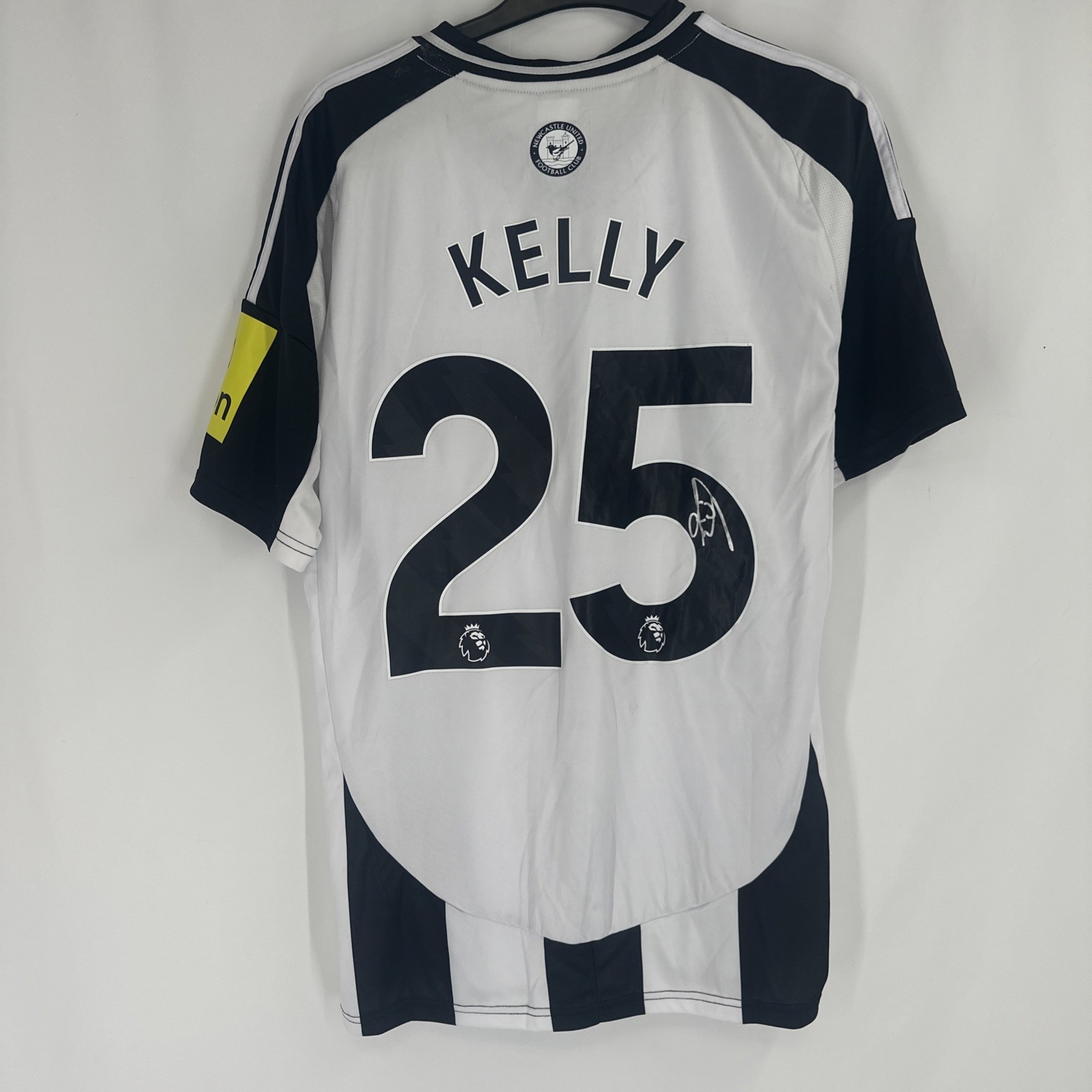 Lloyd Kelly Newcastle United Signed Shirt 2024-2025 Home Autograph for sale on Ebay