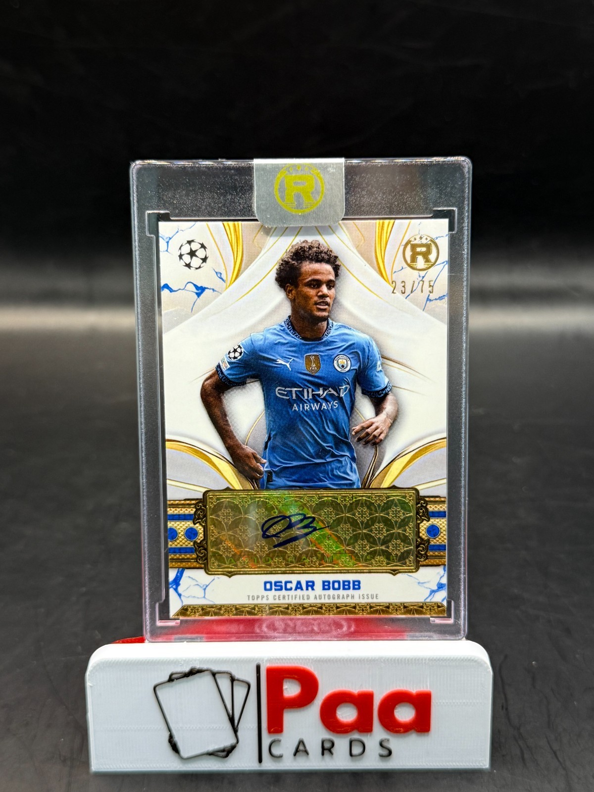 Topps - Reverence - Auto - Manchester City - Oscar Bobb /75 - for sale on Ebay