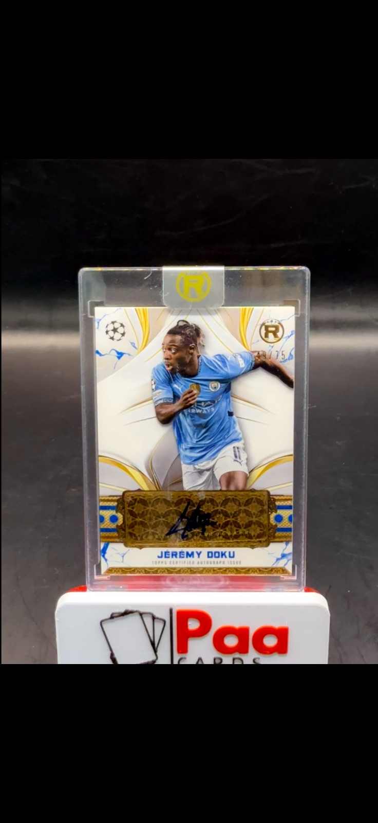 Topps - Reverence - Auto - Manchester City - Jeremy Documentary /75 - for sale on Ebay