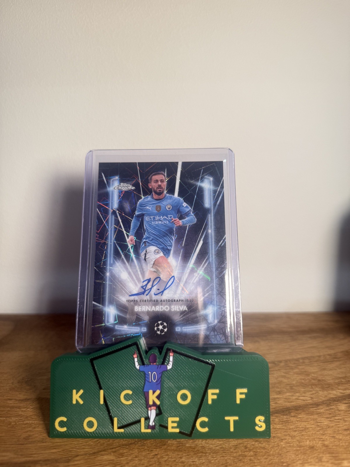Topps Chrome UCC 24/25 - Bernardo Silva- Black Laser Auto - Manchester City for sale on Ebay