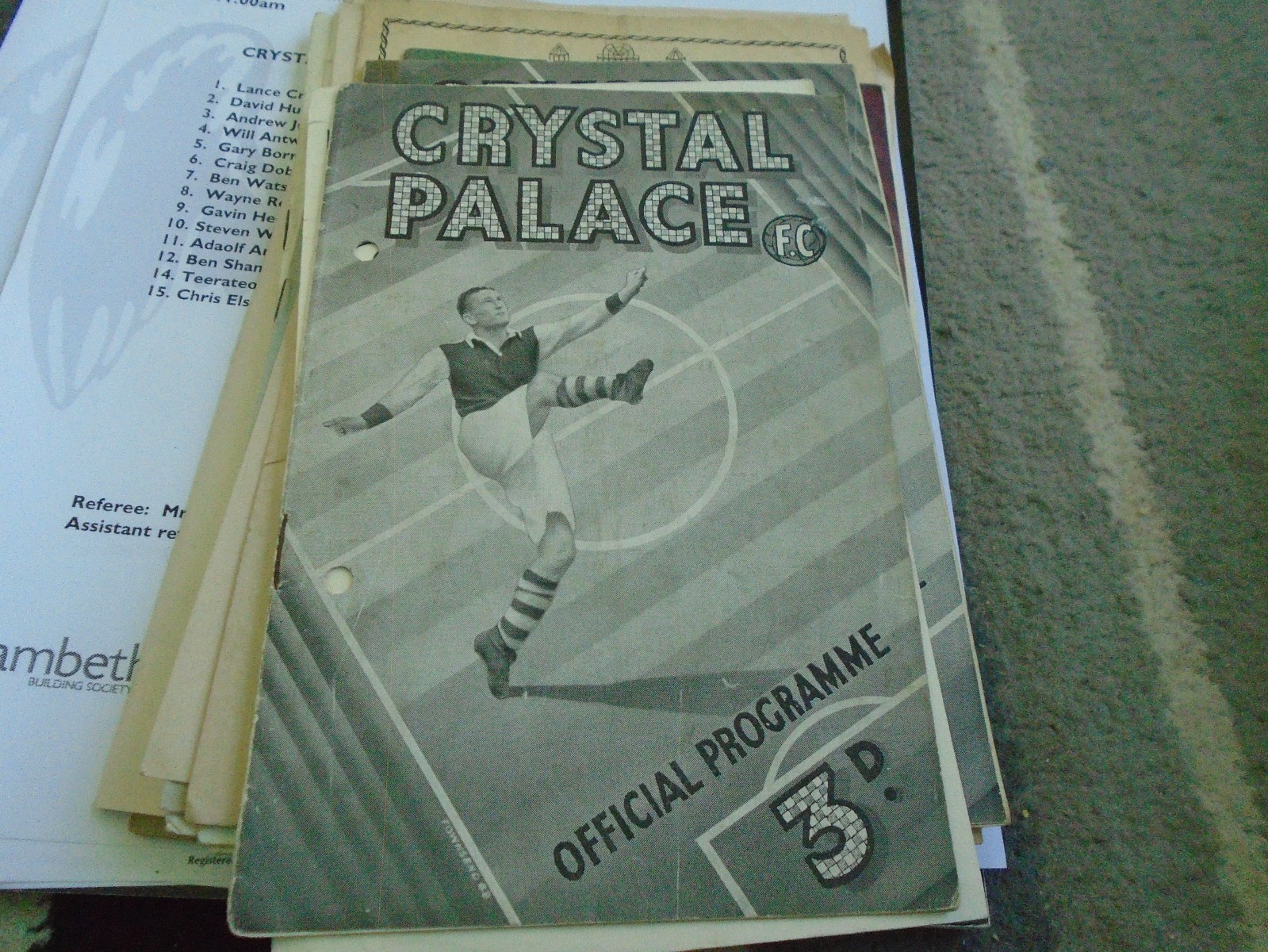 CRYSTAL PALACE V SWINDON TOWN 1948-9 (PH) for sale on Ebay