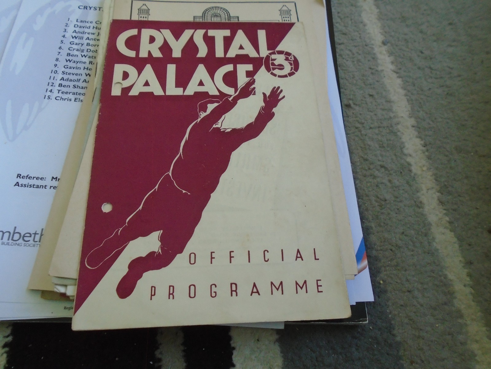 CRYSTAL PALACE V SWINDON TOWN 1951-2  (PH) for sale on Ebay
