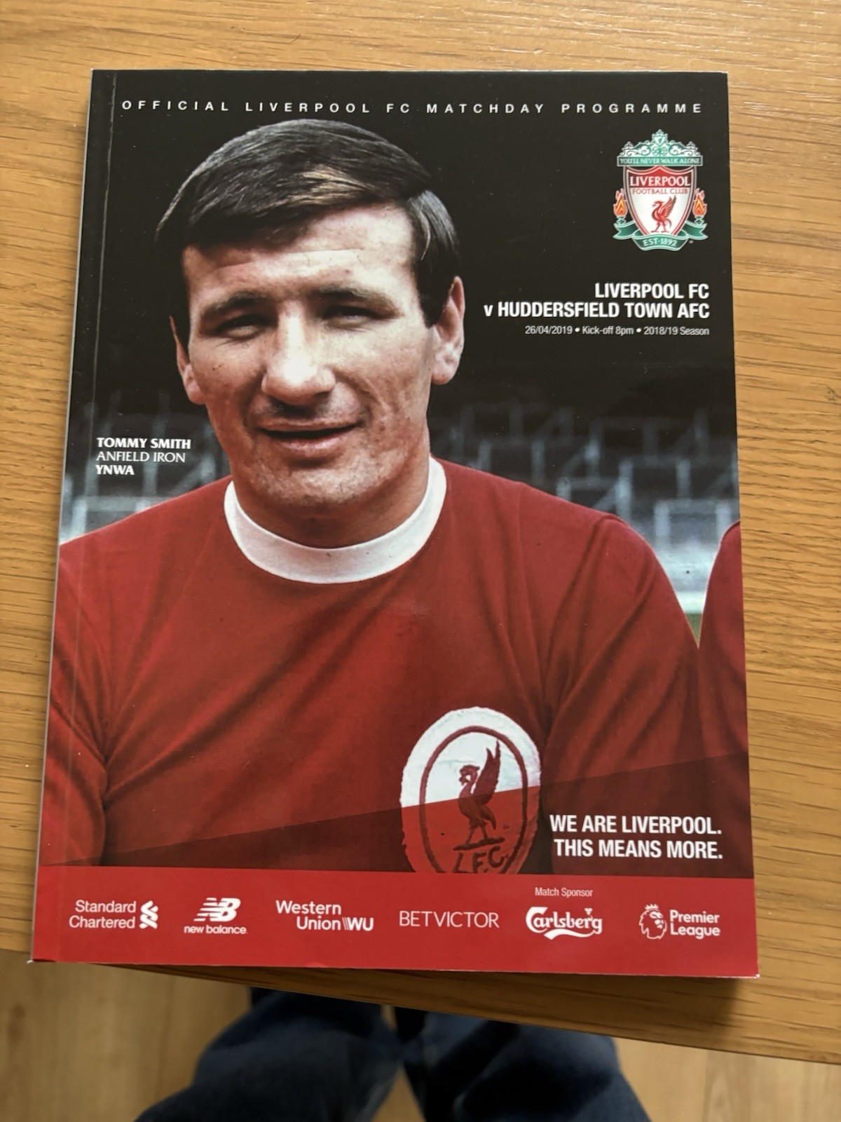 OFFICIAL PROGRAMME ANFIELD 2019 PREMIER LEAGUE LIVERPOOL V HUDDERSFIELD TOWN  for sale on Ebay