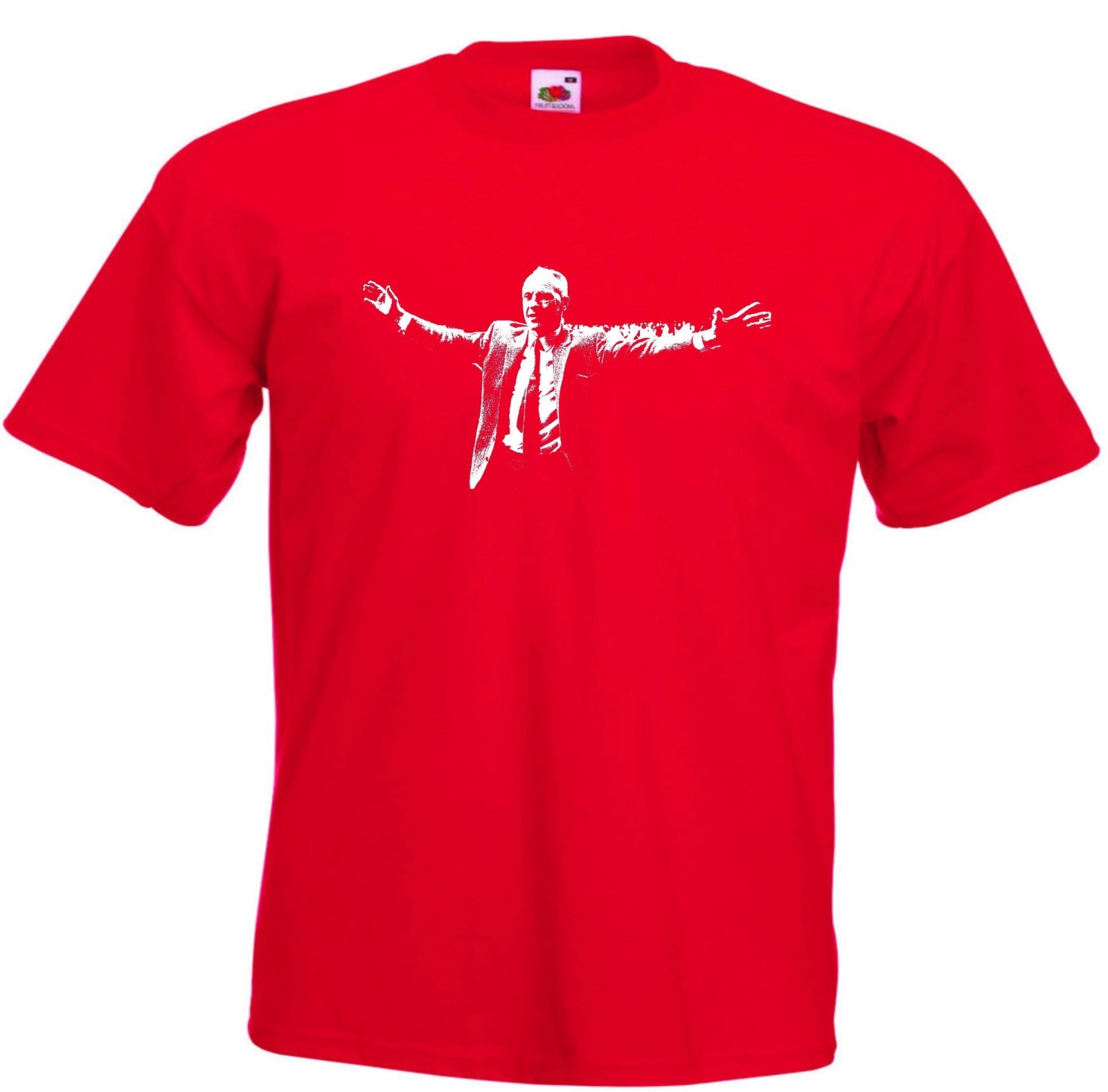 Bill Shankly ' Shanks ' Of Liverpool Adult Unisex Red Cotton T-Shirt - Small for sale on Ebay