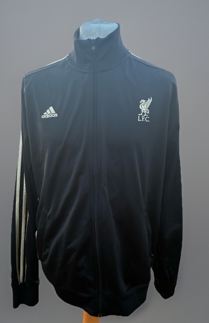 Liverpool FC Football Club Adidas Tracksuit Top Black And Gold Size Men’s Large for sale on Ebay