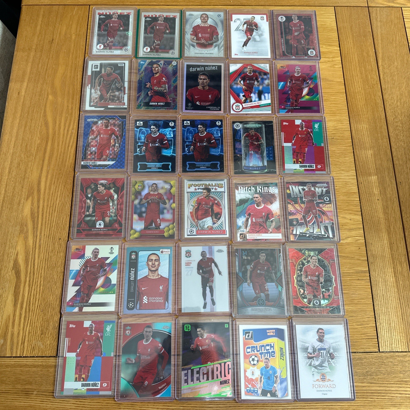 Darwin Nunez Topps Bundle X30 Cards Topps Chrome Ucc Flagship Prizm Liverpool for sale on Ebay