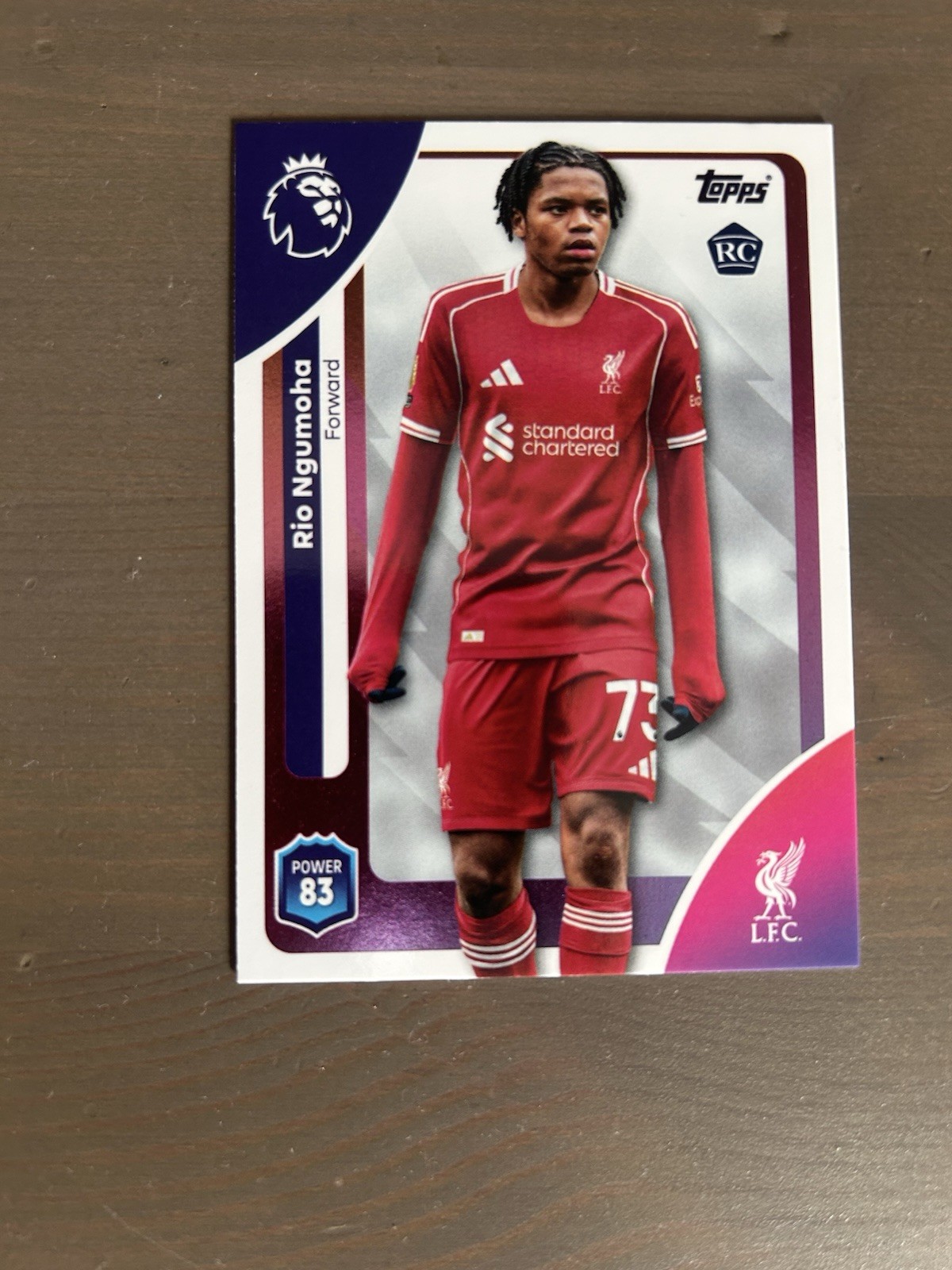 Topps Premier League 2025/2026 Rio Ngumoha Rookie Card, Liverpool for sale on Ebay