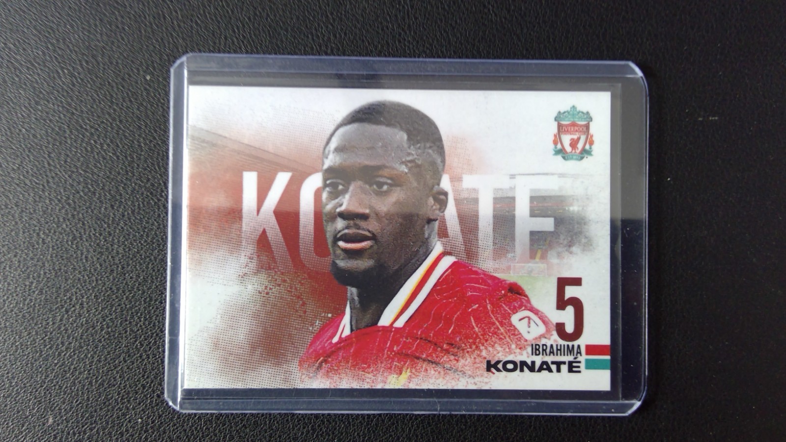 2025 Futera Liverpool FX Ibrahima Konate /25 Red Shirt Number 05/25 Landscape for sale on Ebay