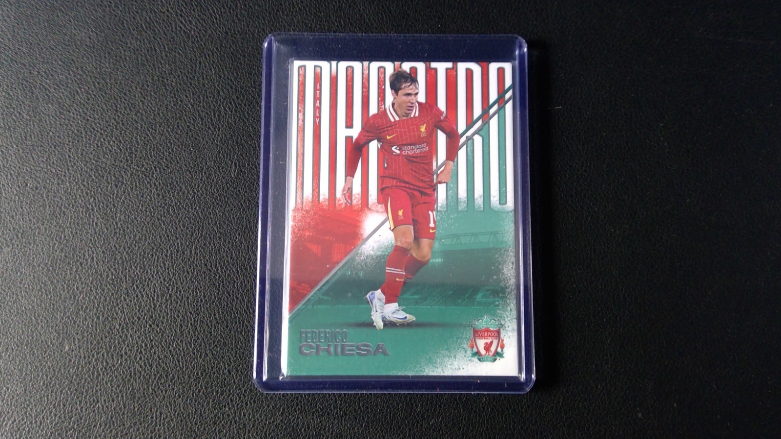 2025 Futera Liverpool FX Federico Chiesa /2 Maestro Green Bookend 02/02 for sale on Ebay