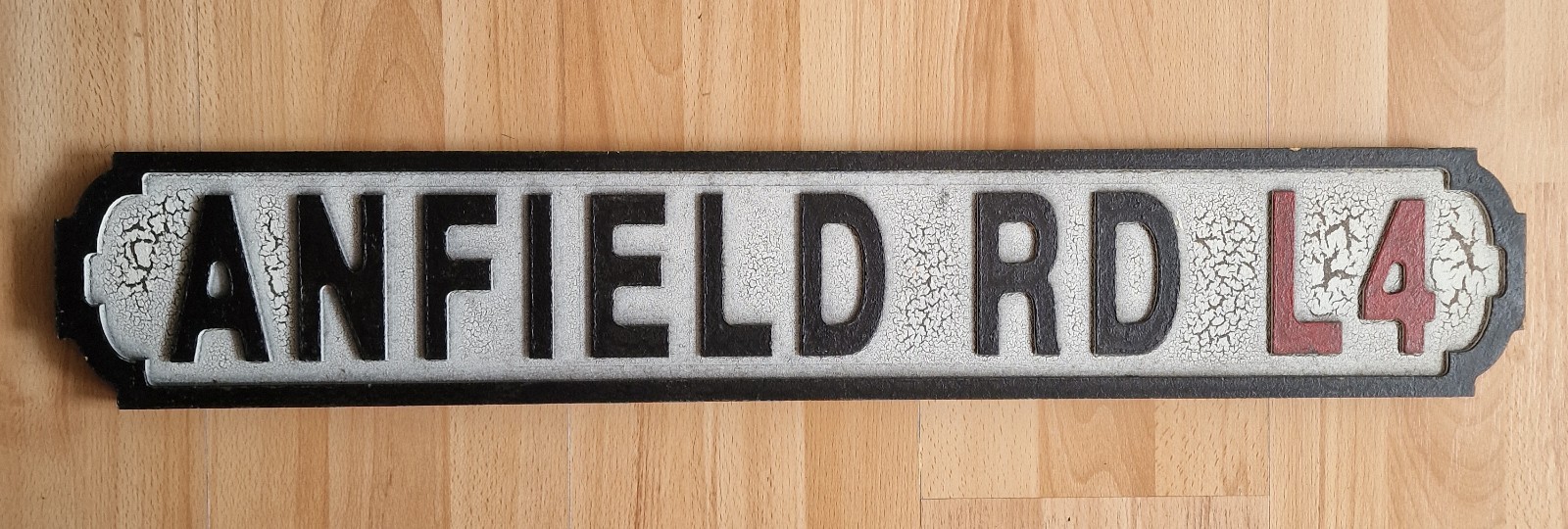 Liverpool FC Anfield Road Street Sign White for sale on Ebay
