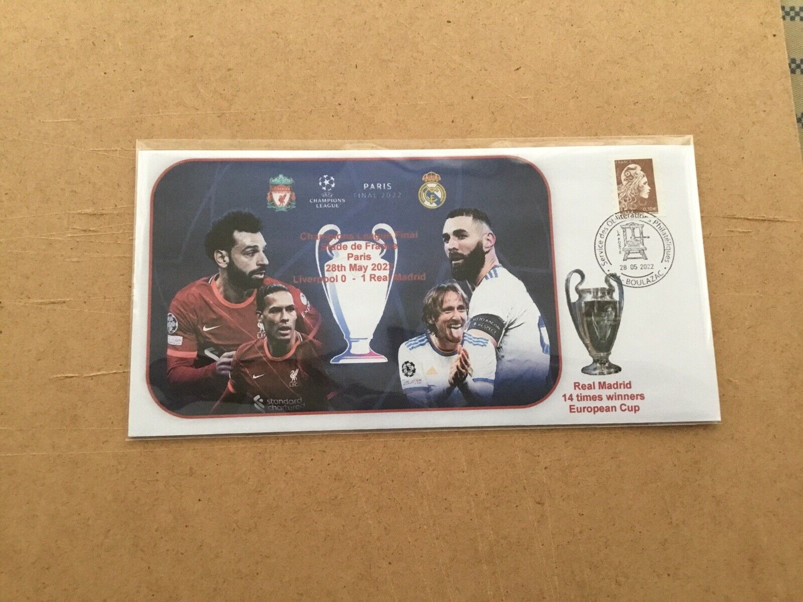 Liverpool v Real Madrid Uefa Champions League Final Paris 2022 First Day Cover for sale on Ebay